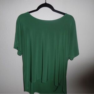 Vince Camuto Green Short Sleeve Blouse